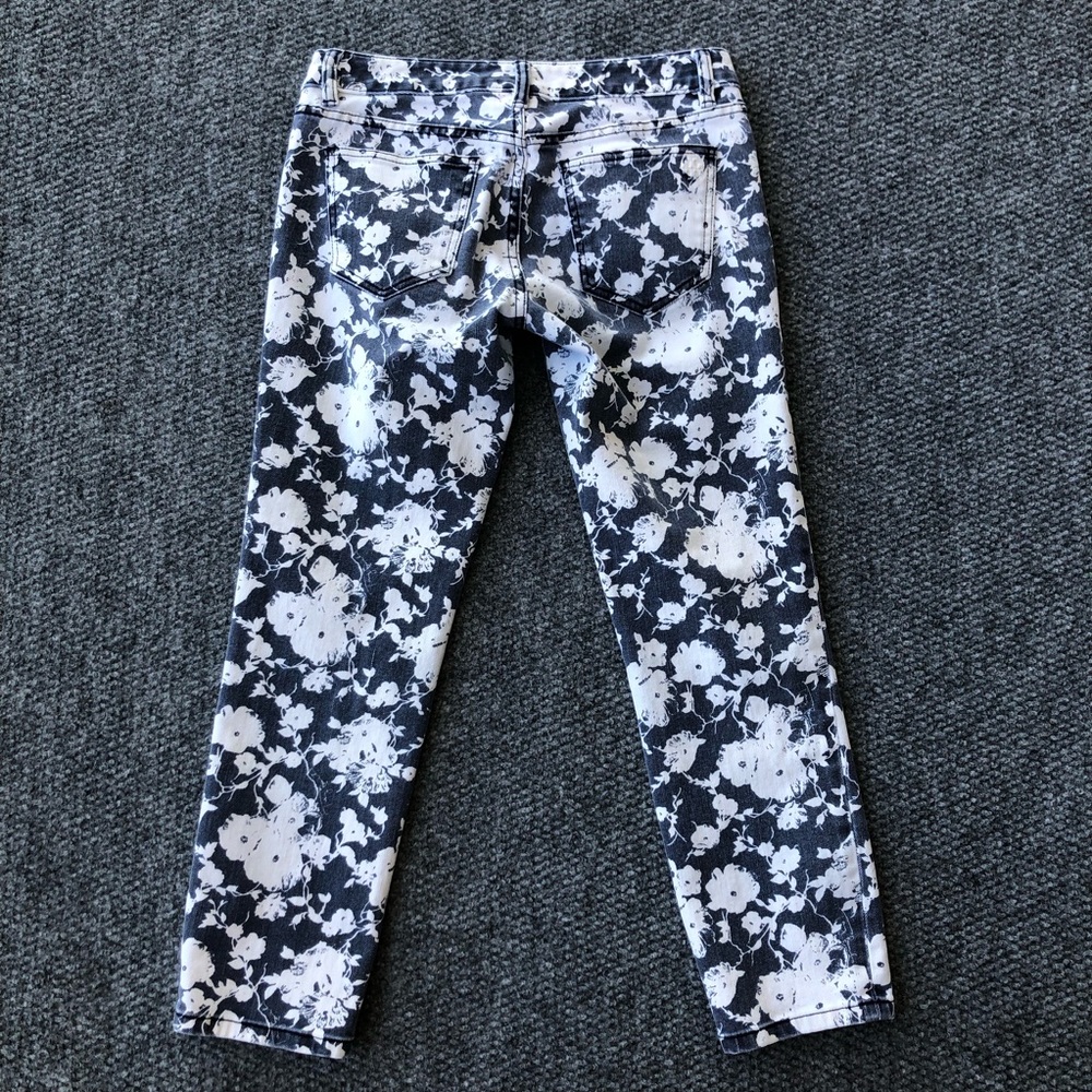 Tory Burch Alexa cropped skinny floral jeans size 27 - Picture 14 of 16